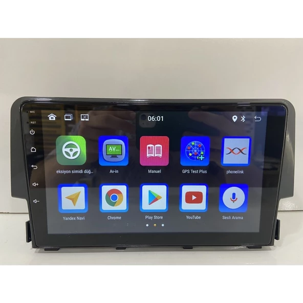 HONDA CİVİC FC5 ANDROİD 14 2-32 MULTİMEDYA CARPLAY-KAMERA-IPS - 3