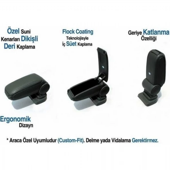 PEUGEOT 301 2012- SONRASI SİYAH KOL DAYAMA - 2