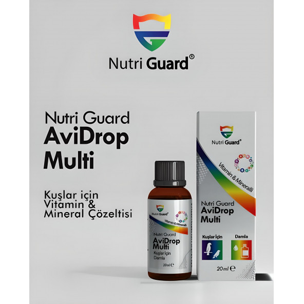 NutriGuard AviDrop MultiKuşlar Için Vitamin Mineral Çözeltisi