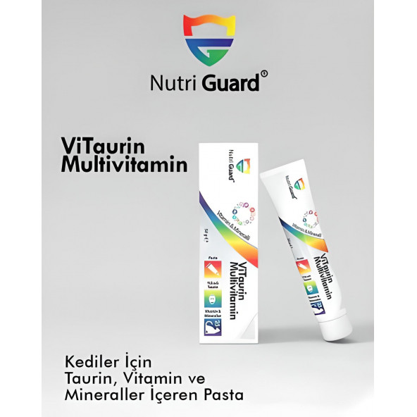 NutriGuard Vitaurin Multi VitaminKediler Için Taurin,vitamin Ve Mineraller Içeren Pasta Vitaurin Multi Vitamin