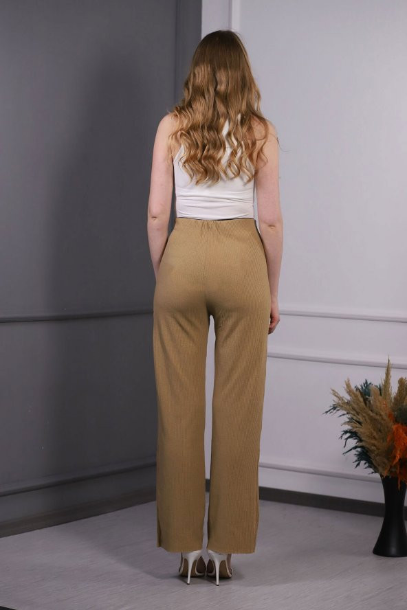 Kadın Bej Kaşkorse Pantolon - 4