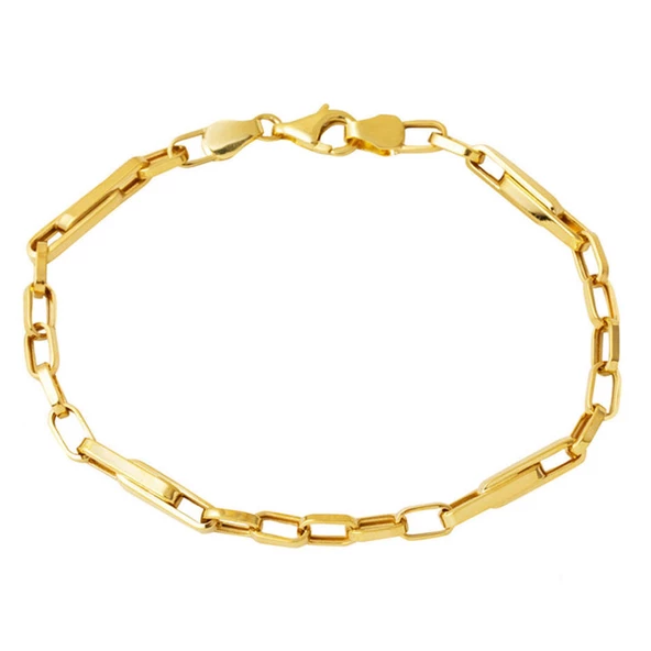 Ataç Halkalı İtalyan Tasarım 14 Ayar Altın Bileklik ürün görseli 1