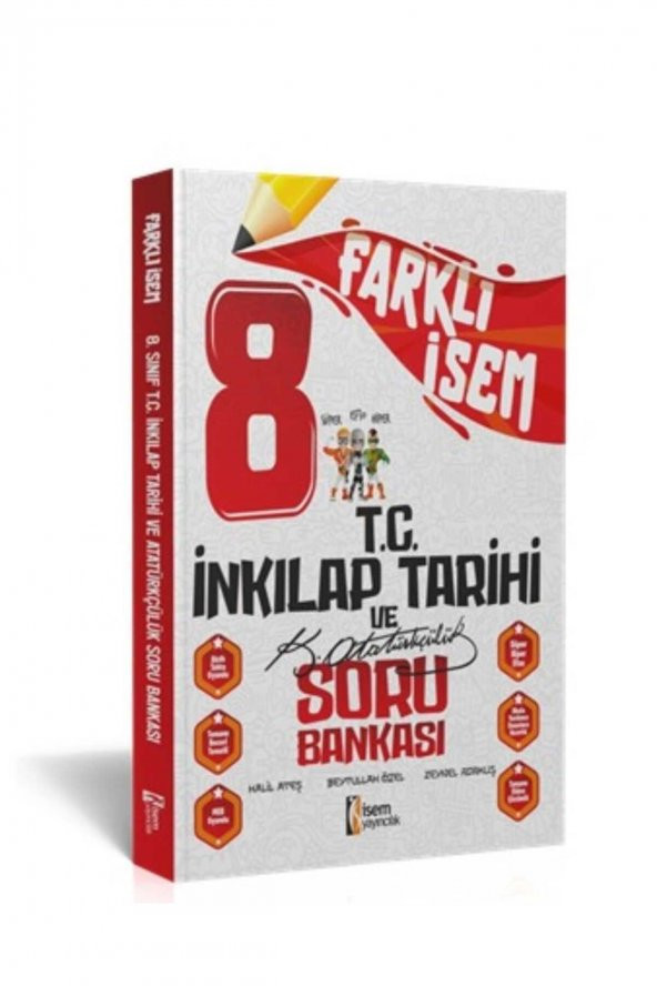 2024 FARKLI İSEM 8.SINIF İNKILAP TARİHİ VE ATATÜRKÇÜLÜK SORU BANKASI YENİ KAPAK