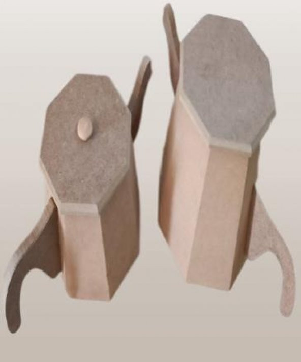 Hobi Adn 90229 Dekoratif Çaydanlık CNC Kesim Ahşap MDF HAM MODEL El Yapım