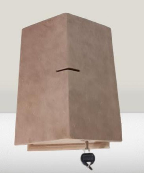 Hobi Adn 90228 Dekoratif Bahşiş Kutusu Kumbara MDF HAM CNC Kesim MODEL El Yapım - 2