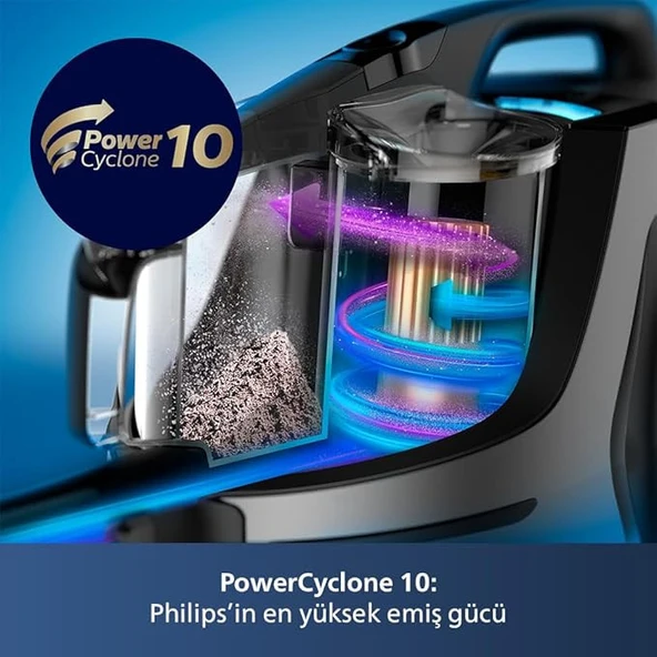 Philips Marathon Ultimate XB9185/07 899 W Toz Torbasız Süpürge - Resim 4