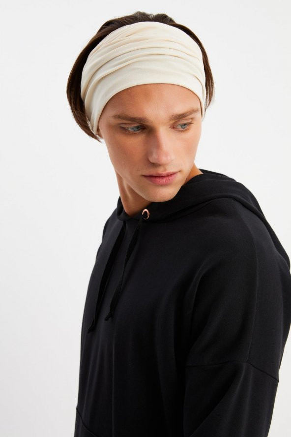 Bej Erkek 4 fonksiyonlu Koruyucu  Pamuklu, Esnek, Terletmez, Bandana, Boyunluk, Buff, Maske - 5