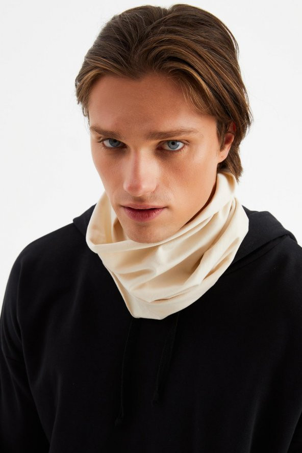 Bej Erkek 4 fonksiyonlu Koruyucu  Pamuklu, Esnek, Terletmez, Bandana, Boyunluk, Buff, Maske - 8
