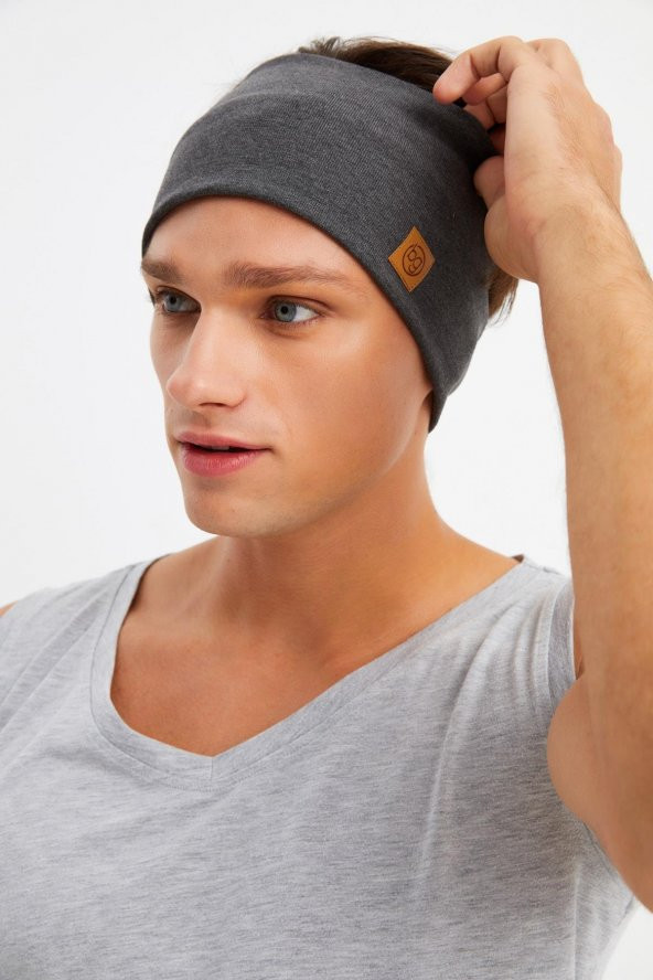 Füme Erkek Pamuklu Termal, Kaymaz, Terletmez, Ultra Hafif, Spor Saç Bandı Bandana Buff - 4