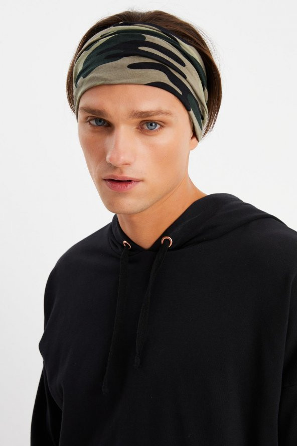 kamuflaj Erkek 4 fonksiyonlu Koruyucu  Pamuklu, Esnek, Terletmez, Bandana, Boyunluk, Buff, Maske - 6