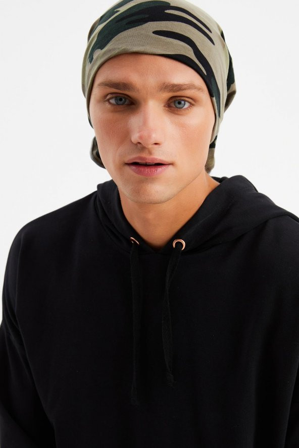 kamuflaj Erkek 4 fonksiyonlu Koruyucu Pamuklu, Esnek, Terletmez, Bandana, Boyunluk, Buff, Maske - 7