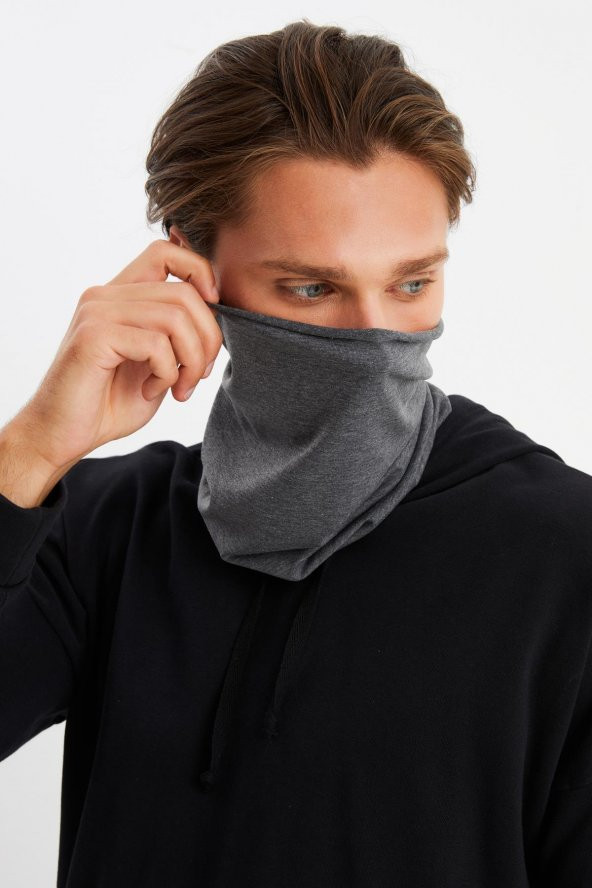 Füme Erkek 4 fonksiyonlu Koruyucu  Pamuklu, Esnek, Terletmez, Bandana, Boyunluk, Buff, Maske - 6