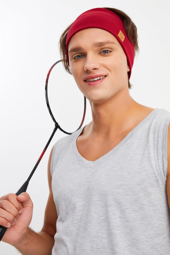 Bordo Erkek Pamuklu Termal, Kaymaz, Terletmez, Ultra Hafif, Spor Saç Bandı Bandana Buff - 4