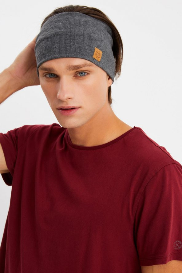 Füme Erkek Pamuklu Kaşkorse, Kaymaz, Terletmez, Ultra Hafif, Spor Saç Bandı Bandana Buff