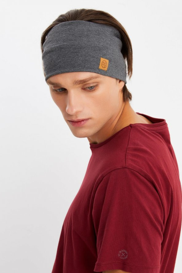 Füme Erkek Pamuklu Kaşkorse, Kaymaz, Terletmez, Ultra Hafif, Spor Saç Bandı Bandana Buff - 2