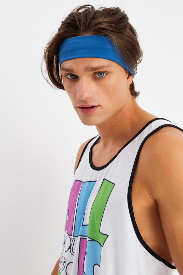 Parlament Erkek Pamuklu Penye, Kaymaz, Terletmez, Ultra Hafif, Spor Saç Bandı Bandana - 2