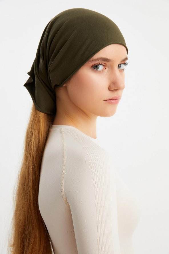 HAKİ Kadın 4 fonksiyonlu Koruyucu, Pamuklu, Esnek, Terletmez, Bandana, Boyunluk, Buff, Maske - 2