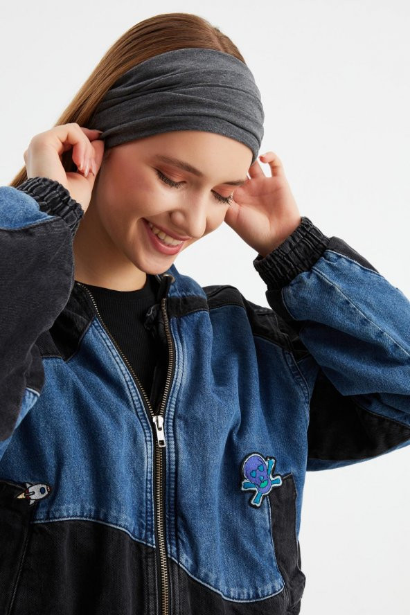 Füme Kadın 4 fonksiyonlu Koruyucu, Pamuklu, Esnek, Terletmez, Bandana, Boyunluk, Buff, Maske - 5