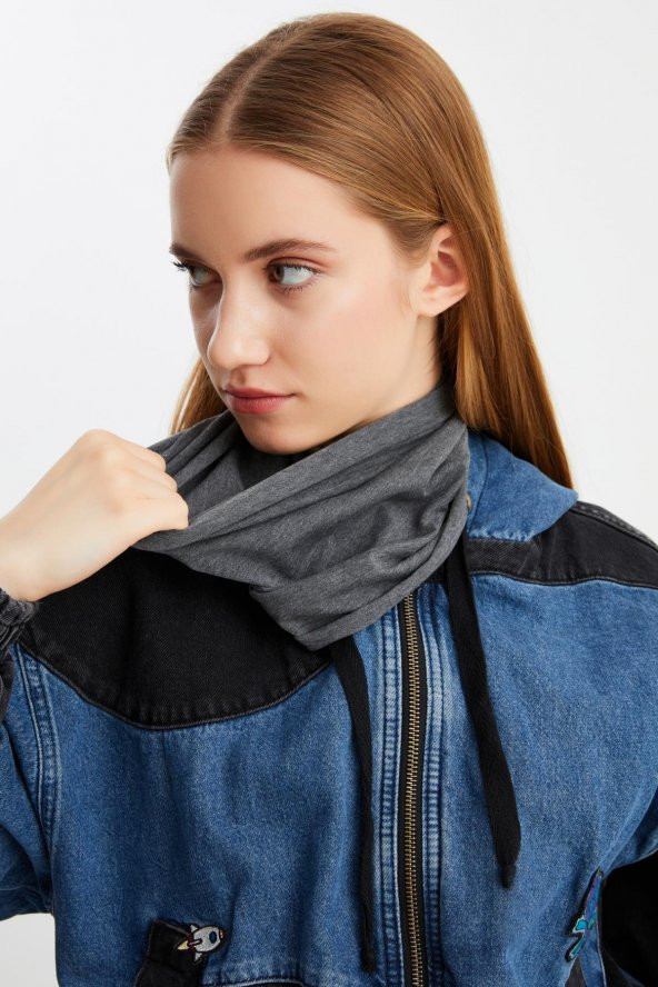 Füme Kadın 4 fonksiyonlu Koruyucu, Pamuklu, Esnek, Terletmez, Bandana, Boyunluk, Buff, Maske - 7