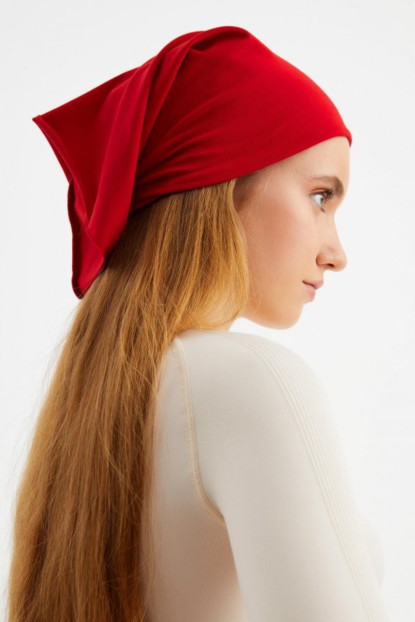 Kırmızı Kadın 4 fonksiyonlu Koruyucu, Pamuklu, Esnek, Terletmez, Bandana, Boyunluk, Buff, Maske - 6