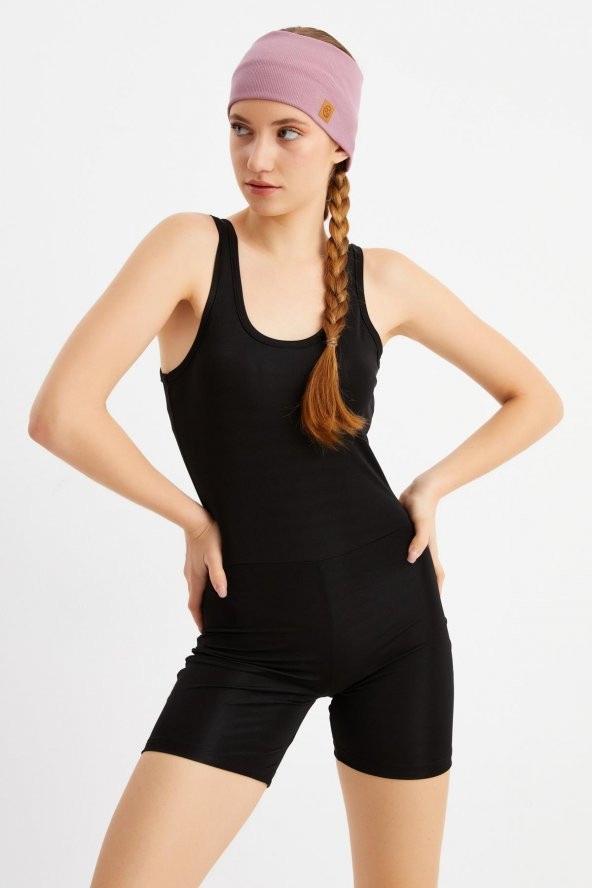 Gül Kurusu Kadın Pamuklu Kaşkorse, Kaymaz, Terletmez, Ultra Hafif, Spor Saç Bandı Bandana Buff - 1