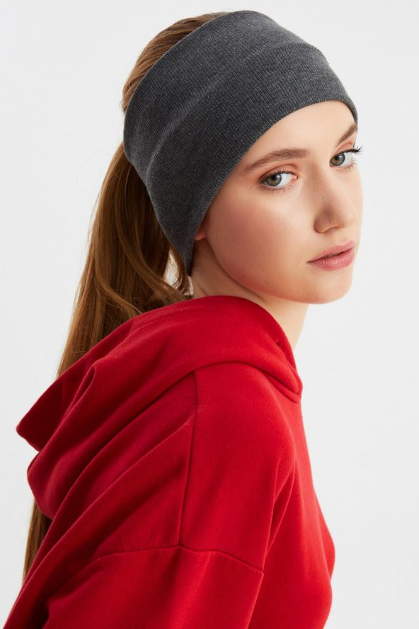 Füme Kadın Pamuklu Kaşkorse, Kaymaz, Terletmez, Ultra Hafif, Spor Saç Bandı Bandana Buff - 3