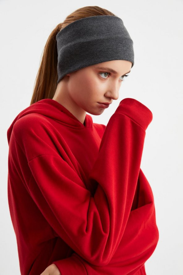 Füme Kadın Pamuklu Kaşkorse, Kaymaz, Terletmez, Ultra Hafif, Spor Saç Bandı Bandana Buff - 4