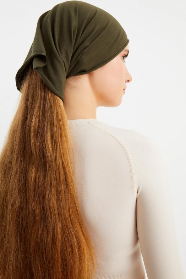 HAKİ Kadın 4 fonksiyonlu Koruyucu, Pamuklu, Esnek, Terletmez, Bandana, Boyunluk, Buff, Maske - 8