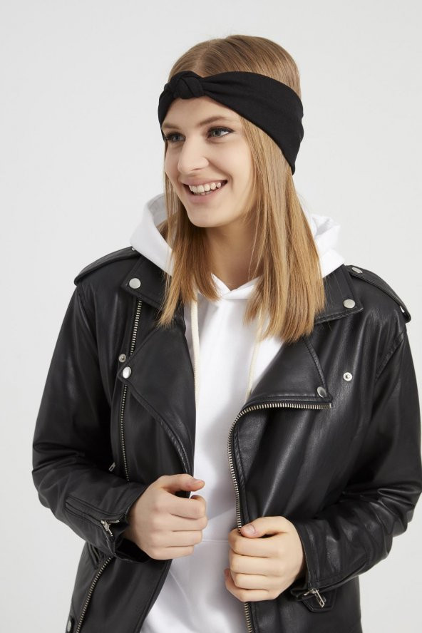 Handmade siyah new dizayn Kadın Bandana Saç Bandı, ekstra yumuşak yerli kumaş, şık rahat göz alıcı - 5