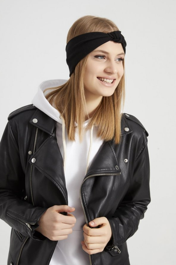 Handmade siyah new dizayn Kadın Bandana Saç Bandı, ekstra yumuşak yerli kumaş, şık rahat göz alıcı - 6