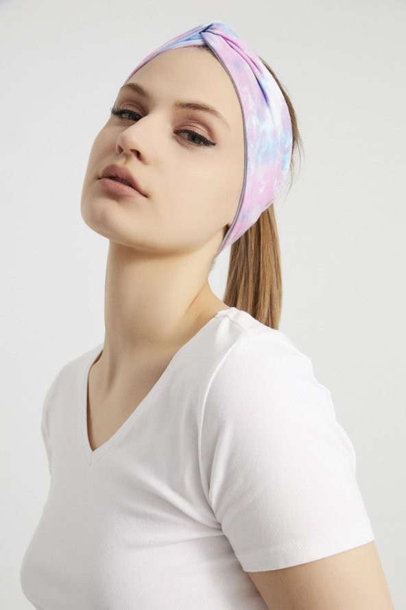 Batik aqua, butik tasarım Kadın Bandana Saç Bandı, ekstra yumuşak,  Esnek, doğal, pamuklu Penye - 6