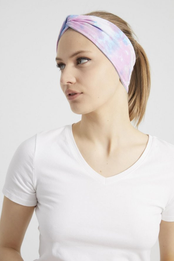 Batik aqua, butik tasarım Kadın Bandana Saç Bandı, ekstra yumuşak,  Esnek, doğal, pamuklu Penye - 7