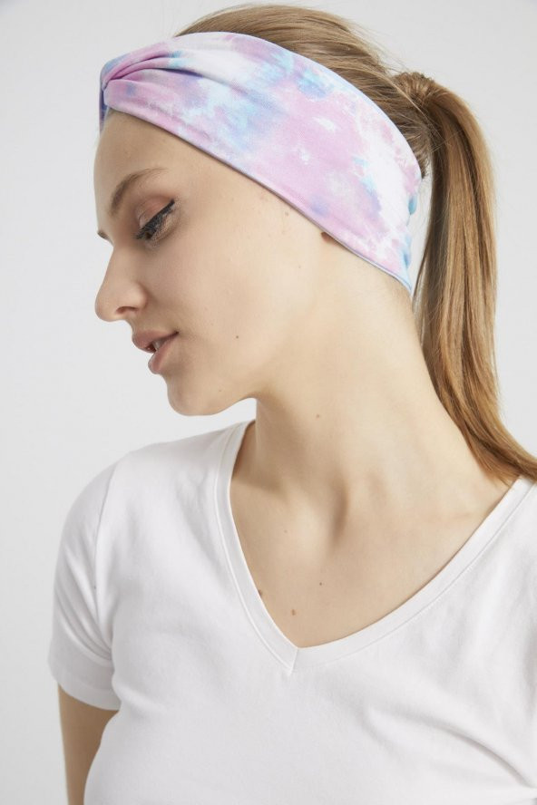 Batik aqua, butik tasarım Kadın Bandana Saç Bandı, ekstra yumuşak,  Esnek, doğal, pamuklu Penye - 8