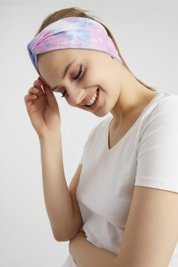 Batik aqua, butik tasarım Kadın Bandana Saç Bandı, ekstra yumuşak,  Esnek, doğal, pamuklu Penye - 12
