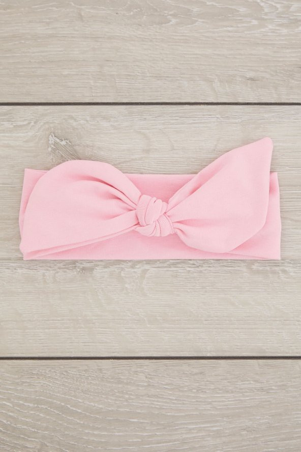 Pembe El Yapımı Yumuşak Tavşan Kulak Doğal Pamuklu Penye Bebek Çocuk Kız Yeni Stil Bandana - 2
