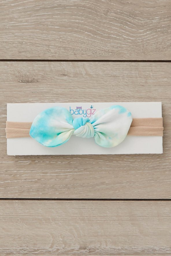 El Yapımı Yumuşak stil ince bağlamalı Doğal Pamuklu Penye 2'li Bebek Çocuk Kız Bandana Batik Beyaz - 2