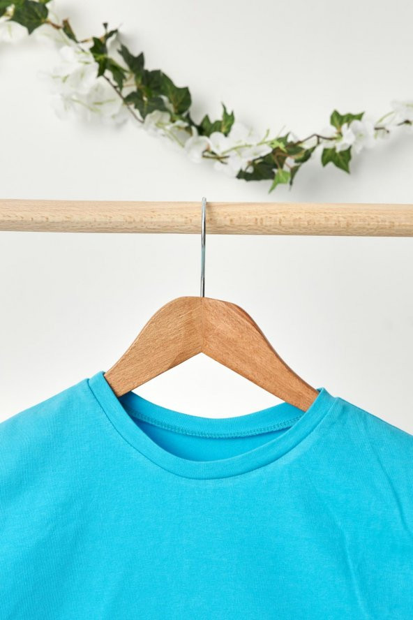 Aqua Kız Çocuk Kısa Kollu Bisiklet Yaka Terletmez, Yumuşak Rahat %100 Pamuklu Penye T-Shirt - 3