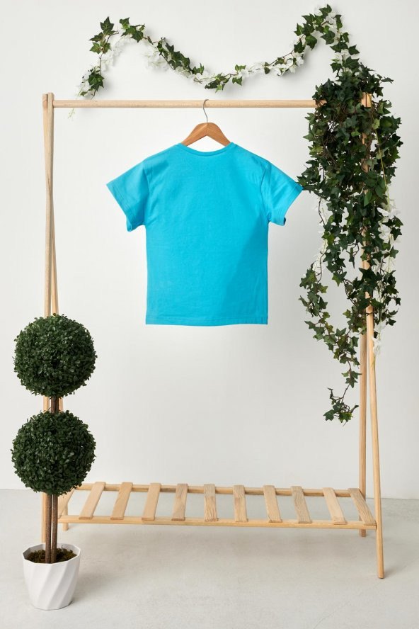 Aqua Kız Çocuk Kısa Kollu Bisiklet Yaka Terletmez, Yumuşak Rahat %100 Pamuklu Penye T-Shirt - 5