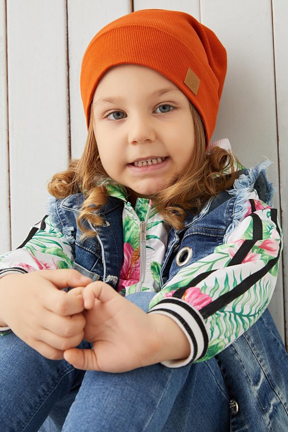 Kız Bebek Çocuk Kiremit Şapka Bere El yapımı Rahat Cild dostu %100 Pamuklu Kaşkorse - 8