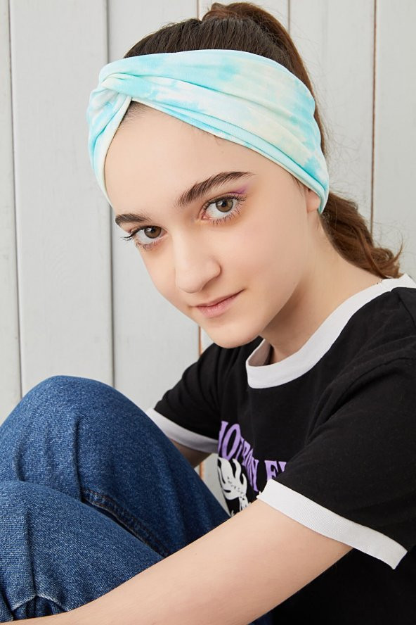 Batik Doğa Çocuk Genç Bandana Saç Bandı ekstra yumuşak Esnek doğal %100 pamuklu Penye - 2
