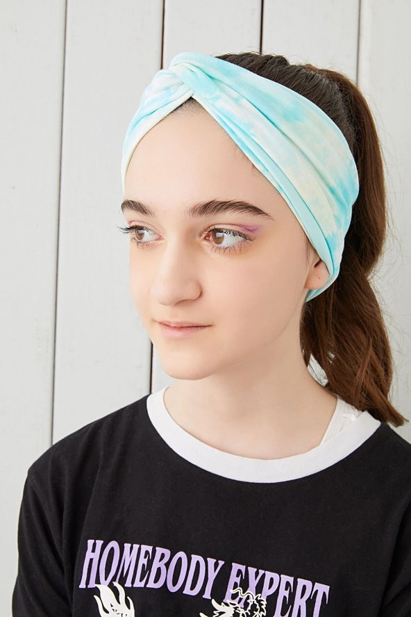 Batik Doğa Çocuk Genç Bandana Saç Bandı ekstra yumuşak Esnek doğal %100 pamuklu Penye - 3