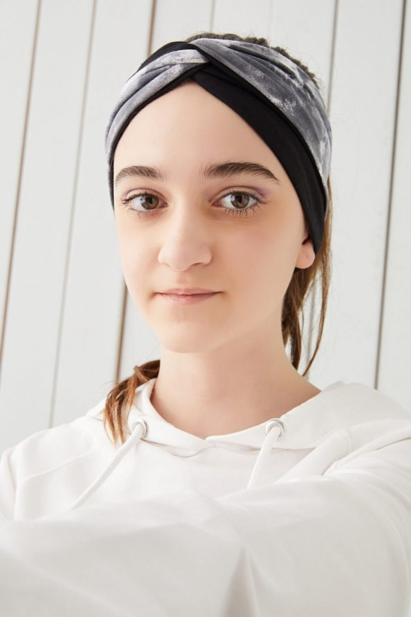 Batik Siyah Çocuk Genç Bandana Saç Bandı ekstra yumuşak Esnek doğal %100 pamuklu Penye - 4