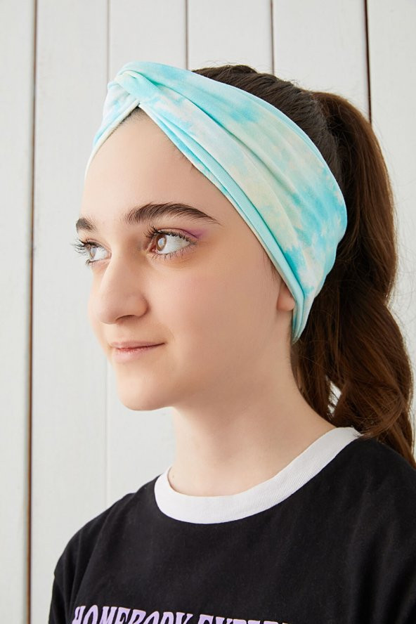 Batik Doğa Çocuk Genç Bandana Saç Bandı ekstra yumuşak Esnek doğal %100 pamuklu Penye - 4