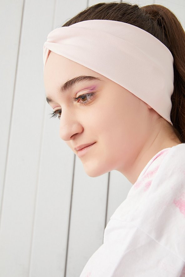 Şeker Pudra Çocuk Genç Bandana Saç Bandı ekstra yumuşak Esnek doğal %100 pamuklu Penye - 3