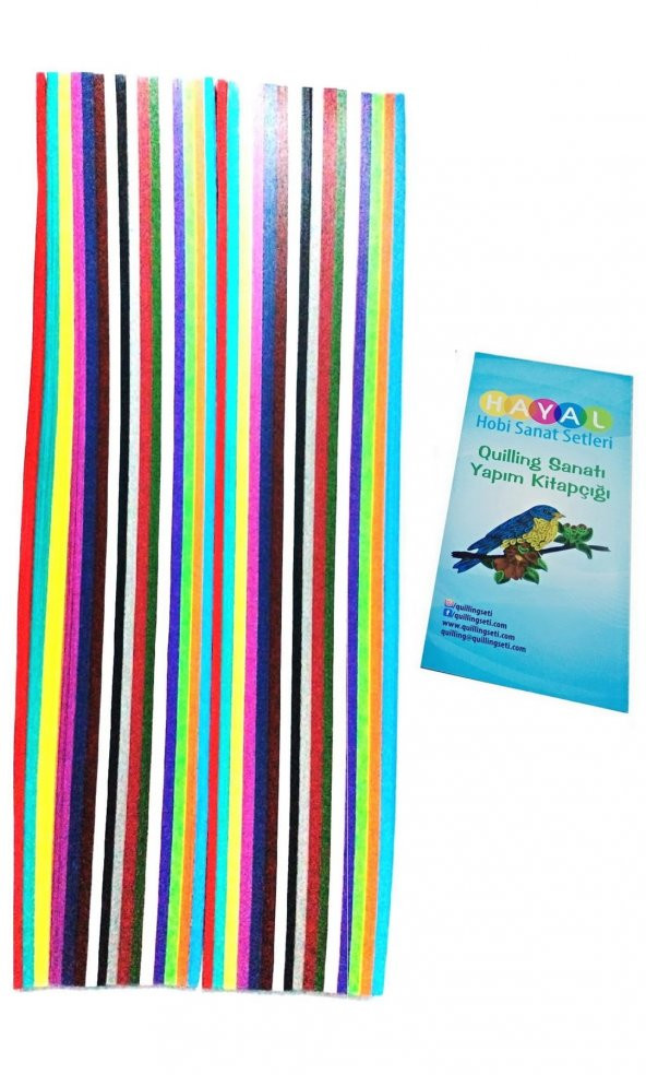 Hayal Sepeti Quilling 3mm 16 renk 400 adet - Resim 4