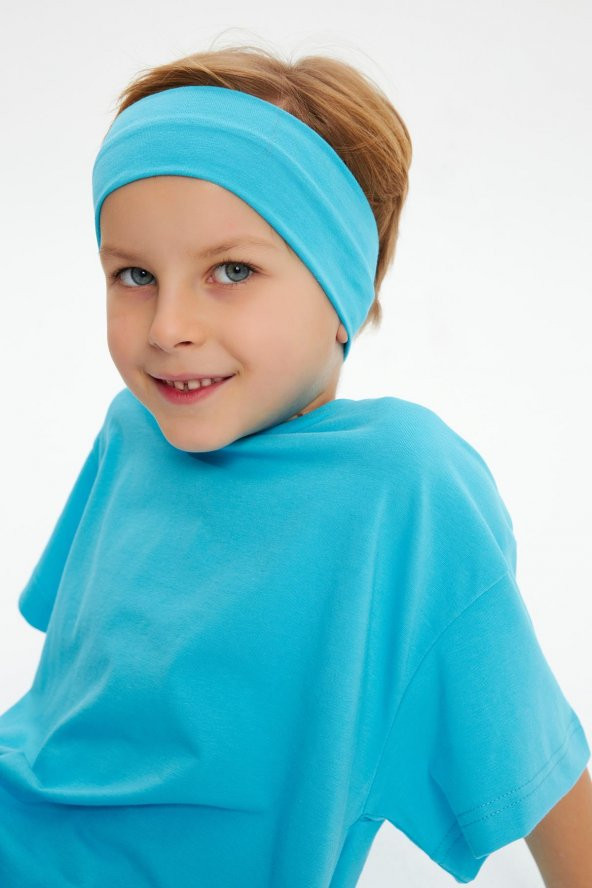 Aqua Erkek Pamuklu Penye, Kaymaz, Terletmez, Ultra Hafif,  Esnek Saç Bandı Bandana - 8