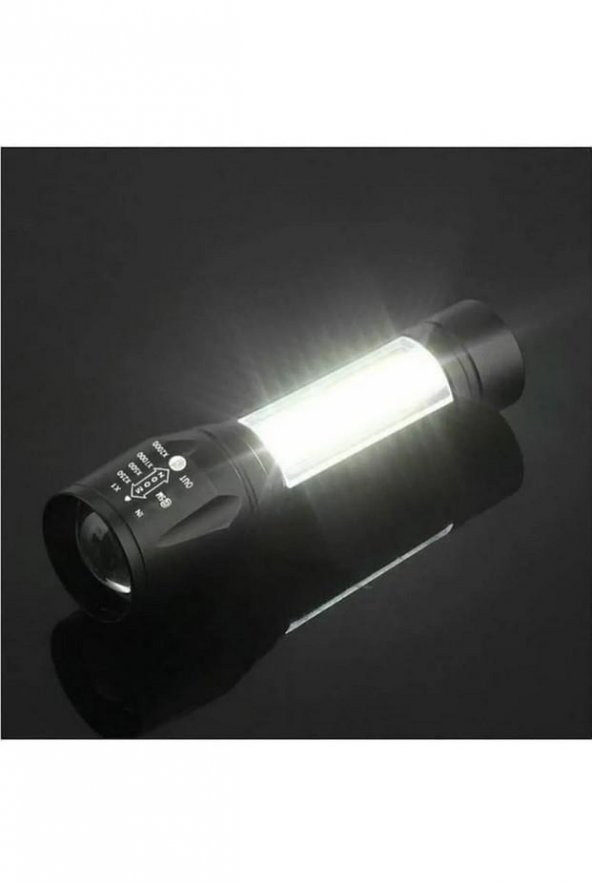 Zhltools Ultra Güçlü 5W Cob Led Usb Şarjlı El Feneri Avcılık, Doğa, Kamp, Deprem Çantasına Uygun - 4
