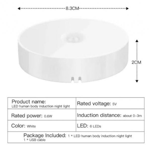 Hareket Sensörlü Led Lamba - 3