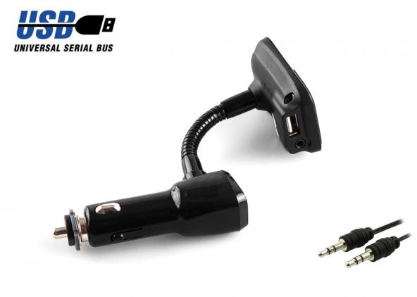 S-Link Sl-Fm65 Hafızasız Mp3 Transmıtter 2.1A Usb Şarj Portlu Usb Micro Sd Kart Destekli Kumandalı - 2
