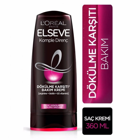 L'oréal Paris Elseve Komple Direnç Dökülme Karşıtı Bakım Kremi 360 ml